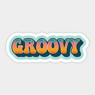 Retro Groovy Sticker